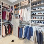 Wood Floor Mount Closet with Shoe Storage in Baton Rouge, LA