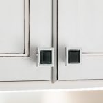 Close up of cabinets with handles