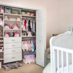 Inspired Closets bedroom closet with girls accessories inside