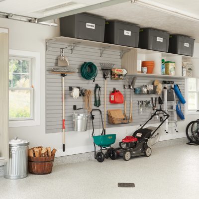 Two-Stall Garage in Timber Grey | Inspired Closets
