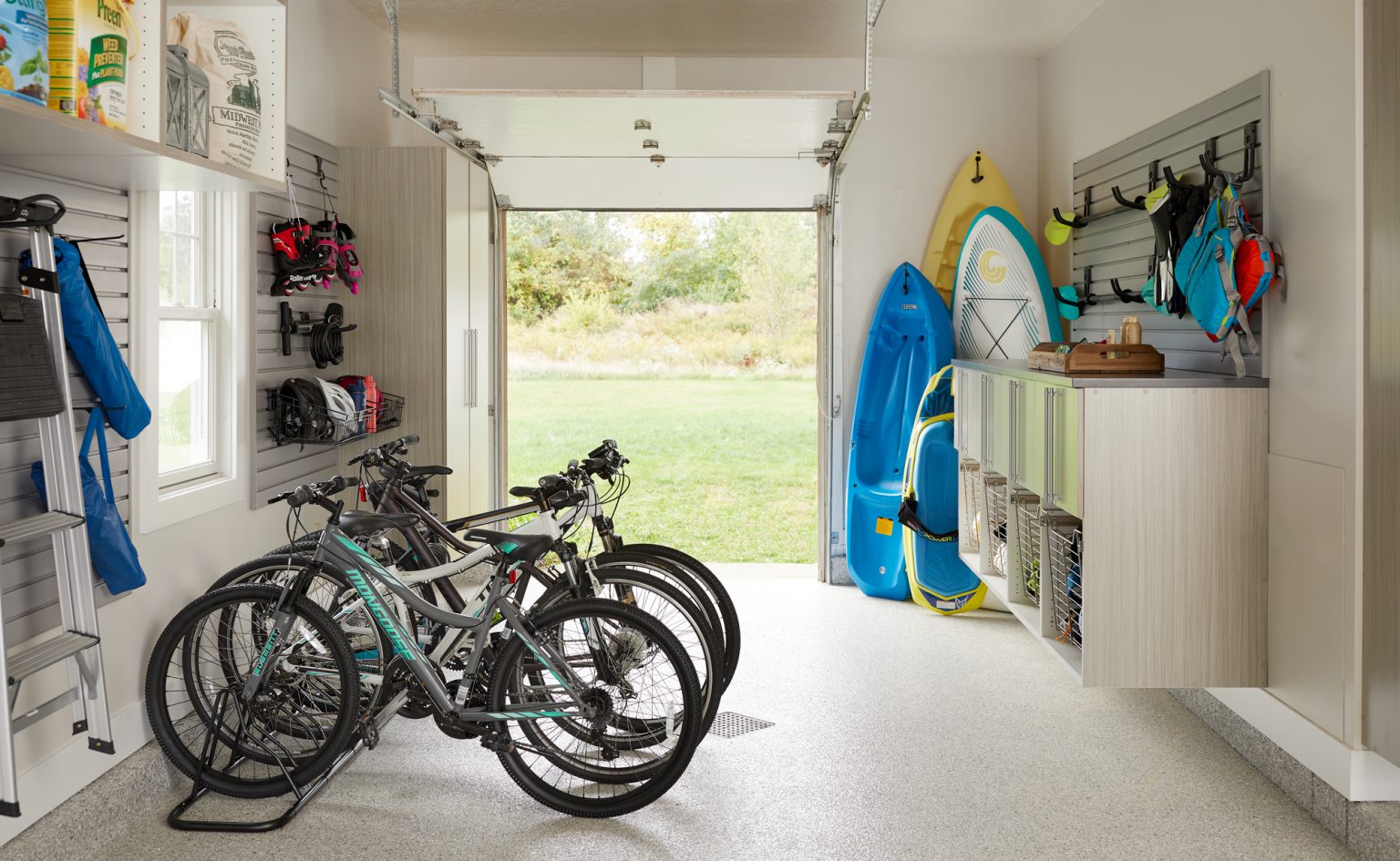 Two-Stall Garage in Timber Grey | Inspired Closets